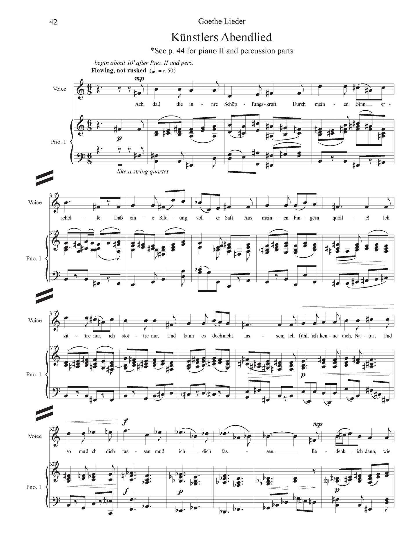 Goethe Songs (for quintet)