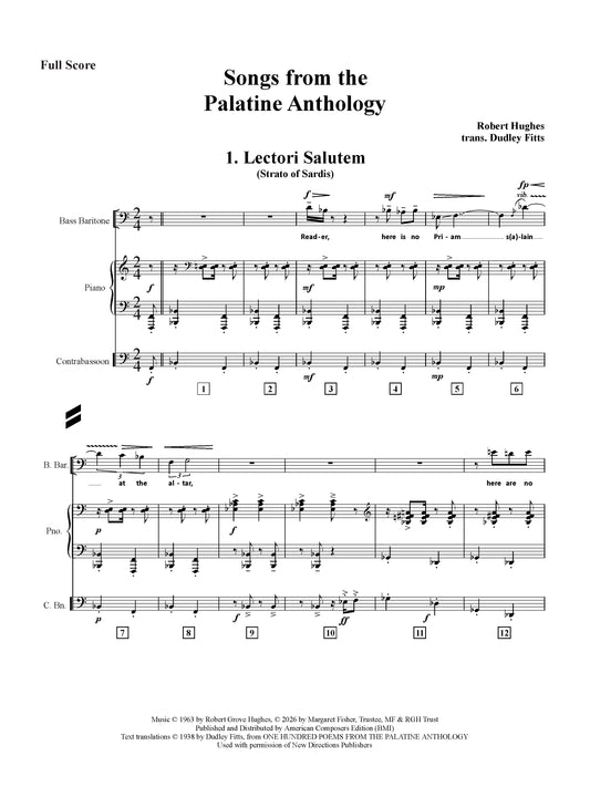 Songs from the Palatine Anthology