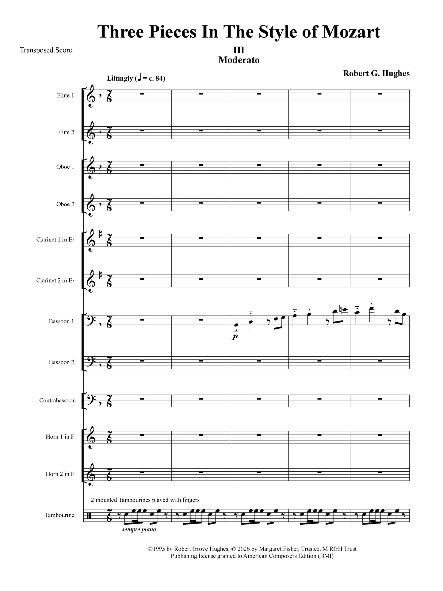 Three Pieces in the Style of Mozart