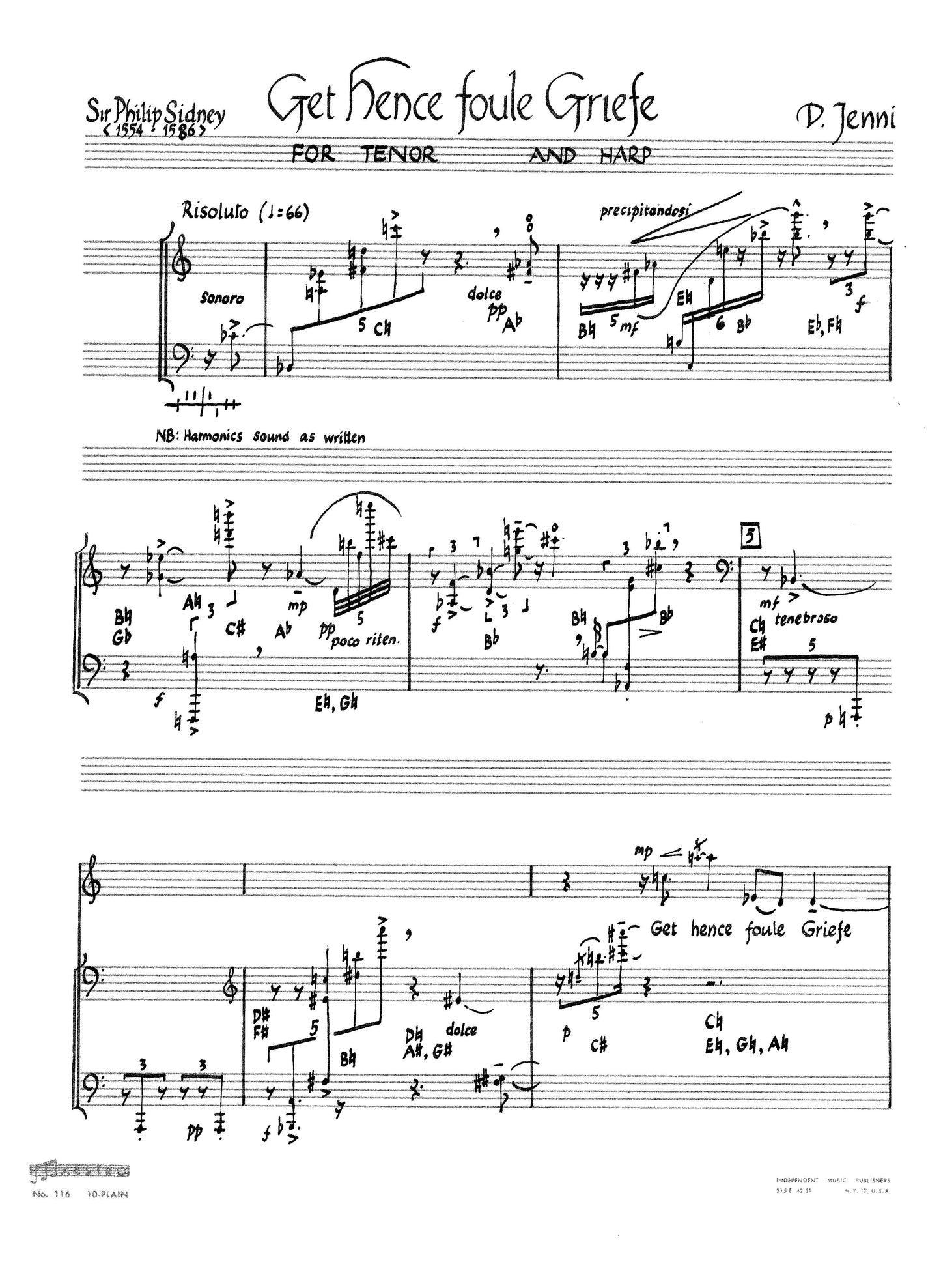 Get Hence Foule Griefe