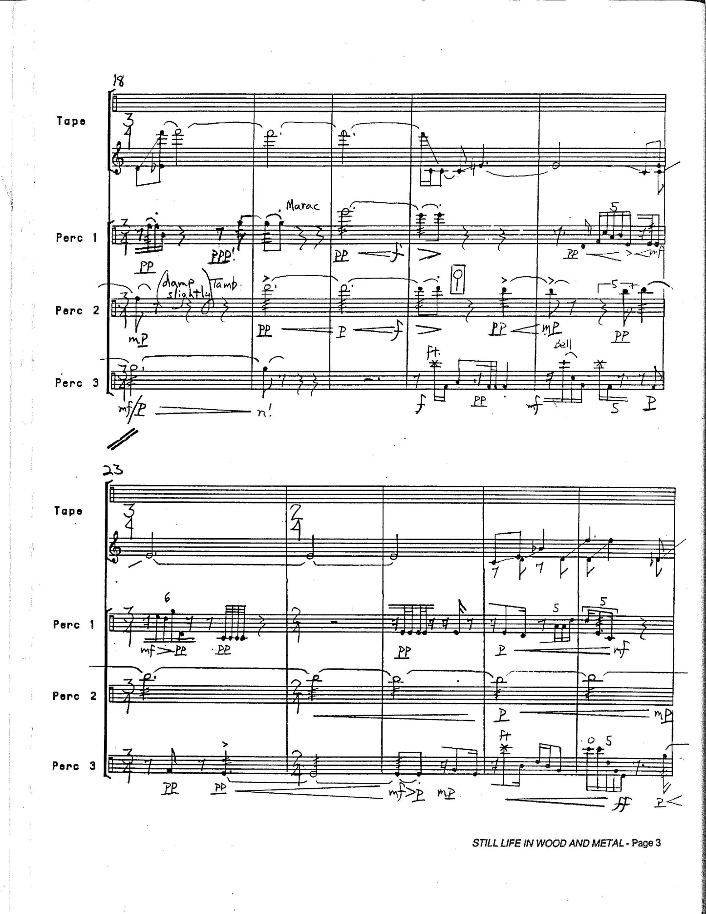 Still Life in Wood and Metal