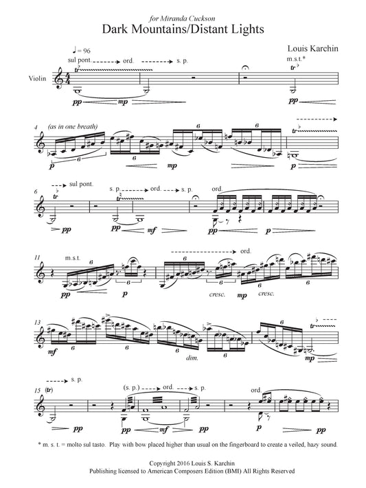 Dark Mountains/Distant Lights