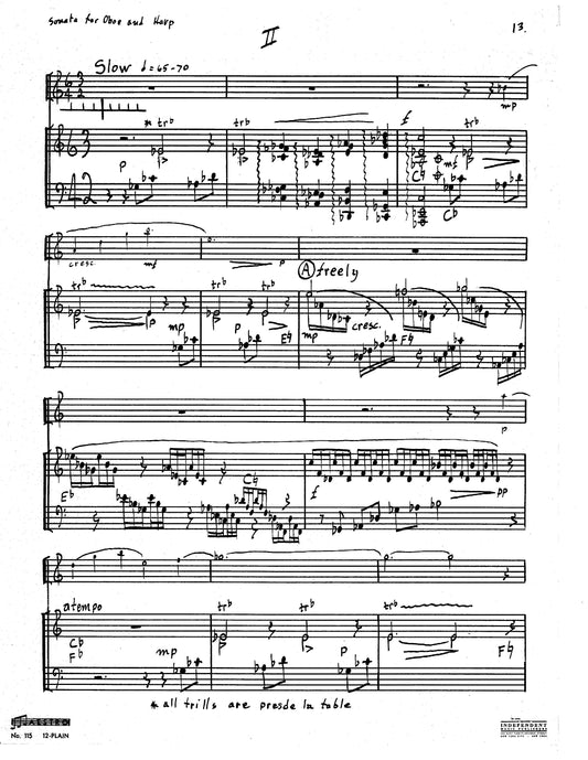 SONATA FOR OBOE AND HARP