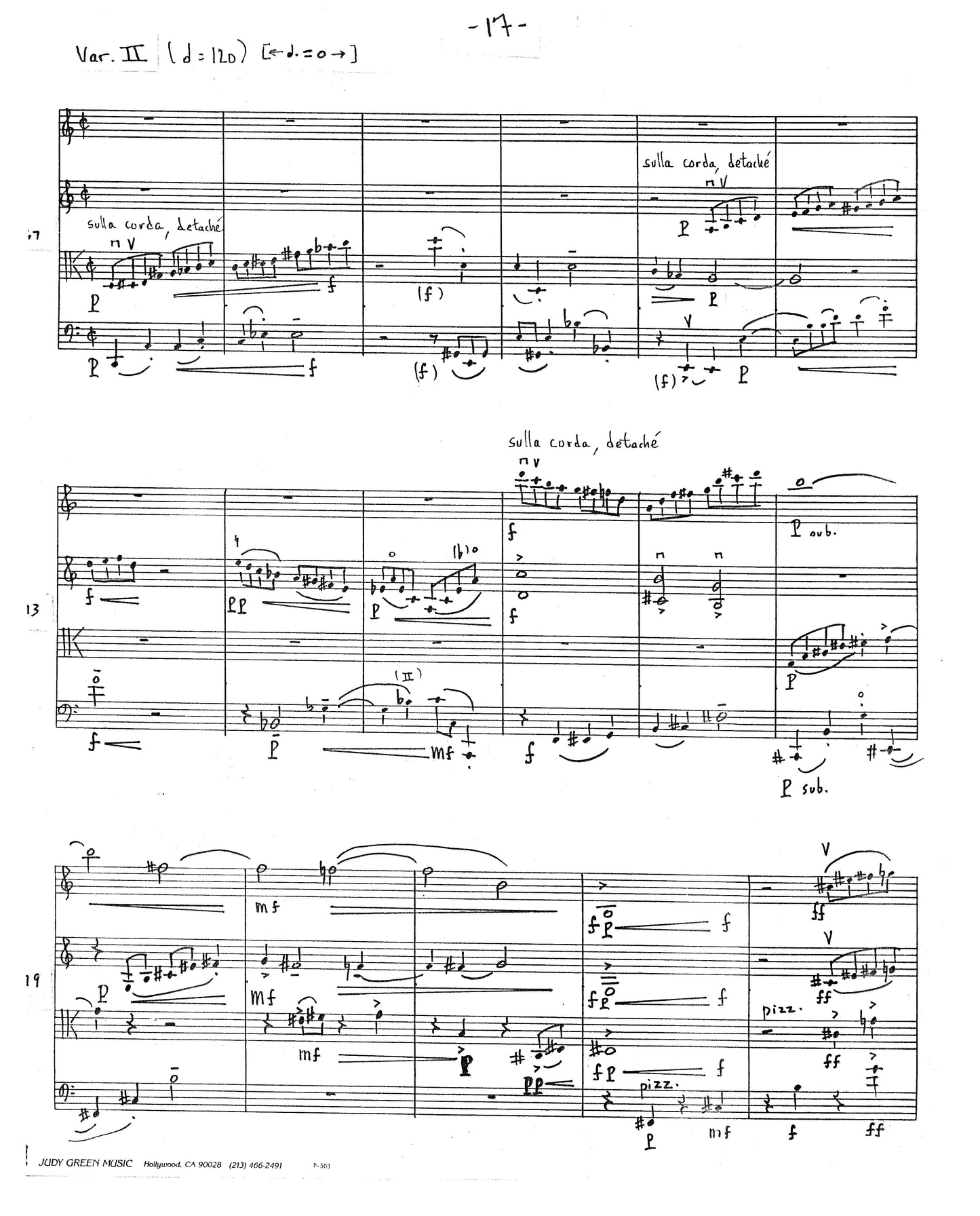 CONCERTO FOR STRING QUARTET (STR QRT NO.3)