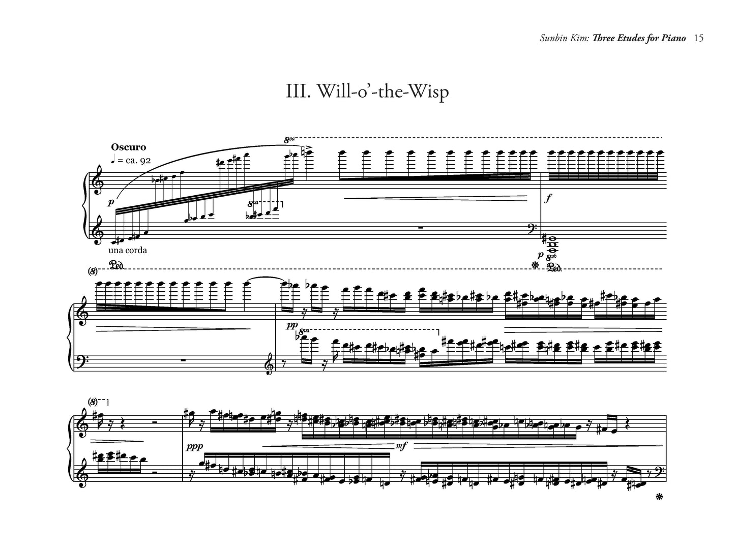 THREE ETUDES FOR PIANO