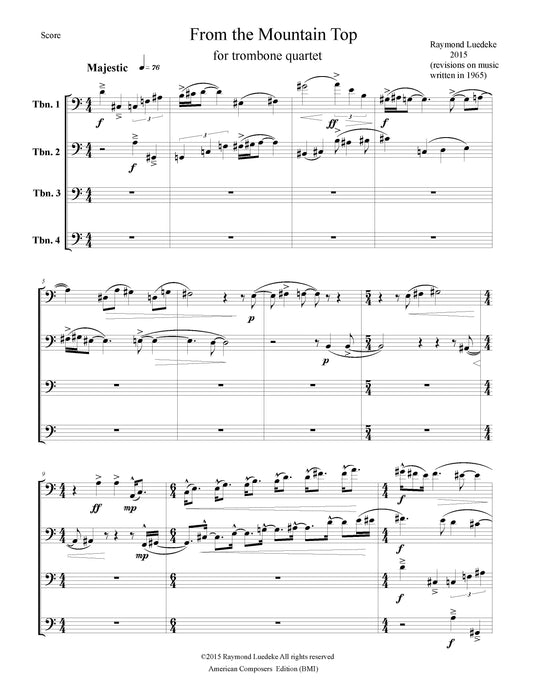 FROM THE MOUNTAIN TOP