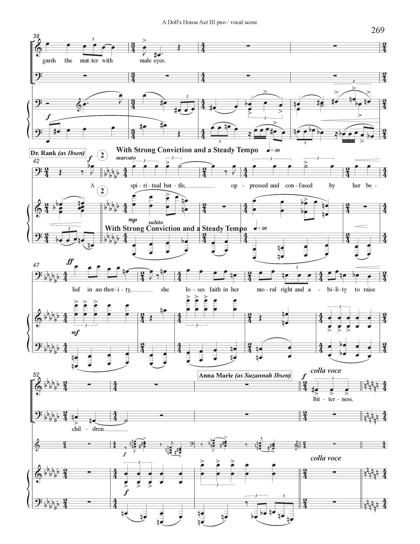 Doll's House - Piano/Vocal Score Act 3