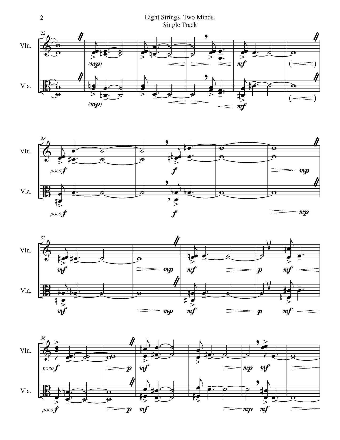 Eight Strings, Two Minds, Single Track