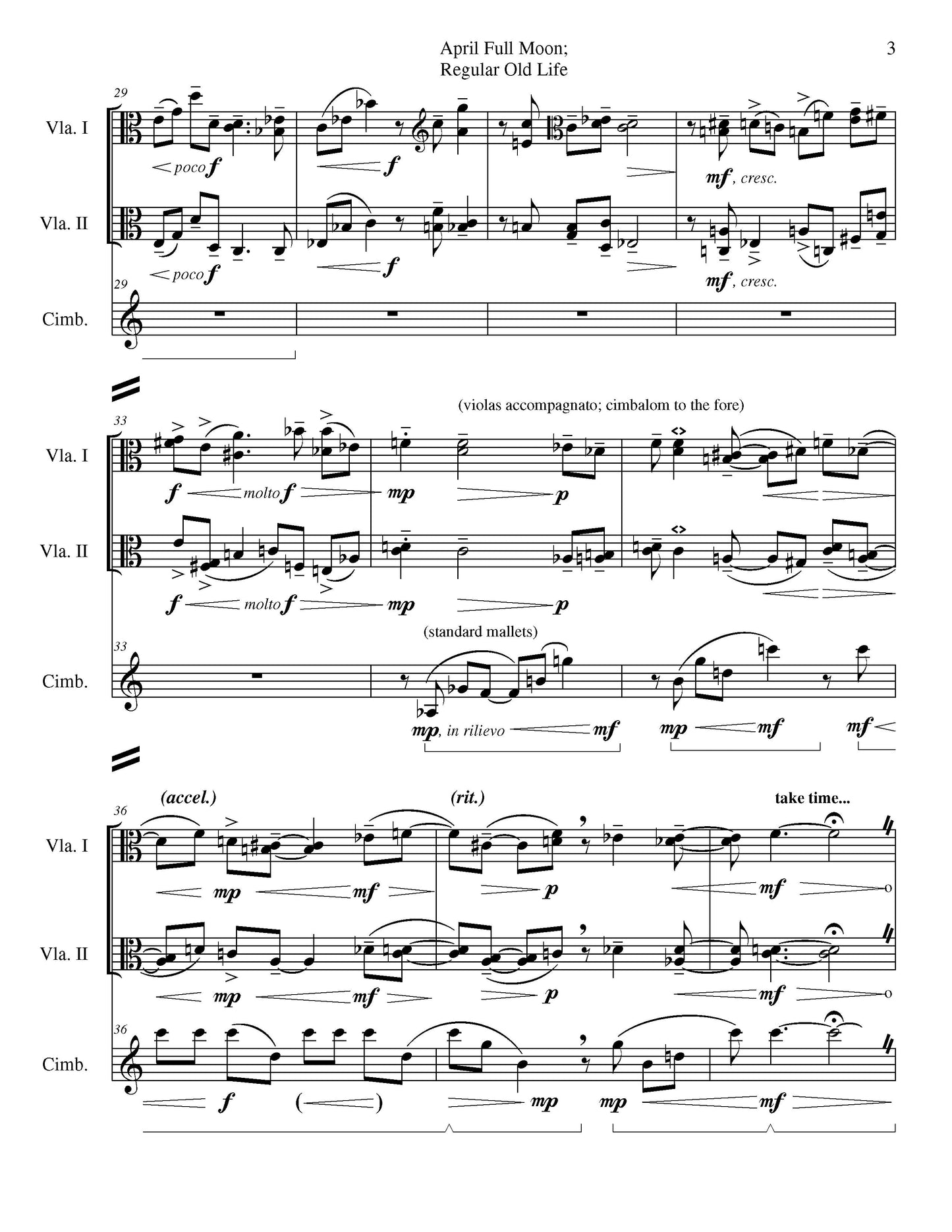 April Full Moon; Regular Old Life