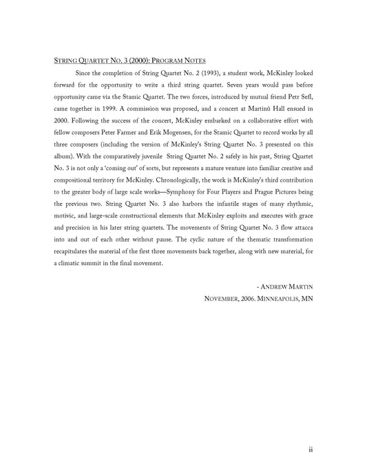 String Quartet No. 3