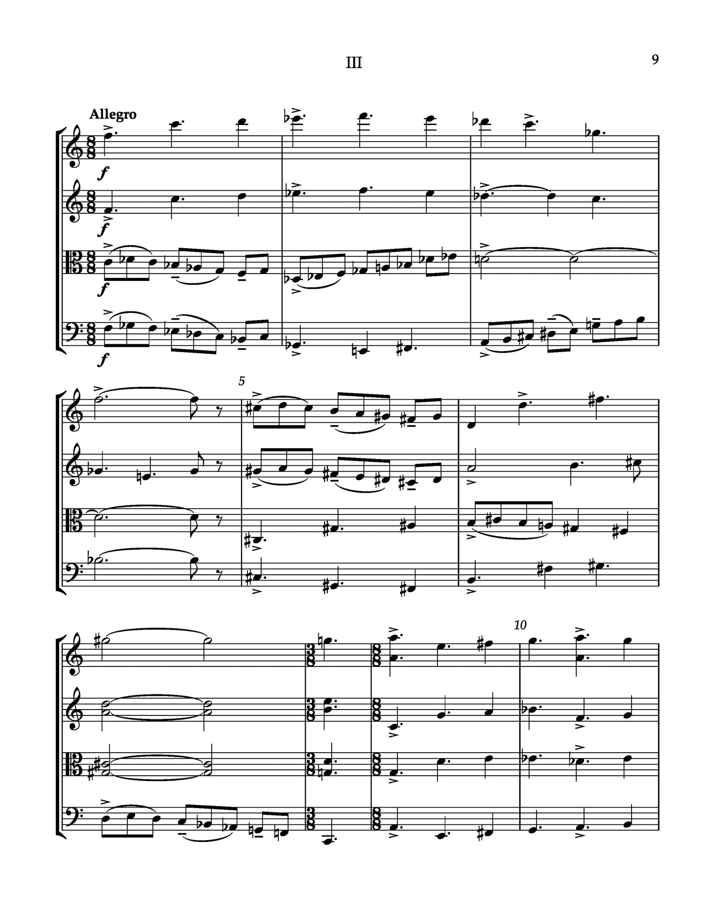 Modes For String Quartet