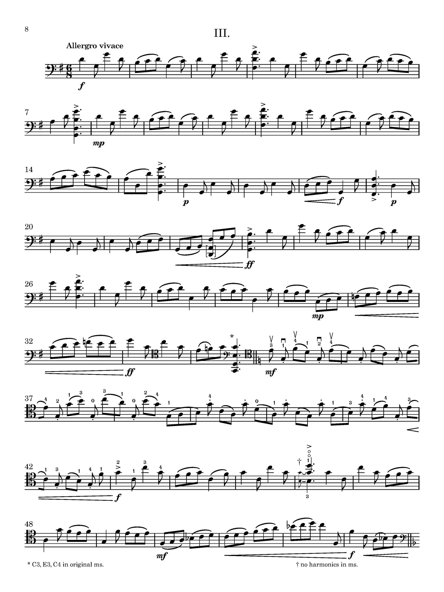 Baroque Suite for Unaccompanied Cello