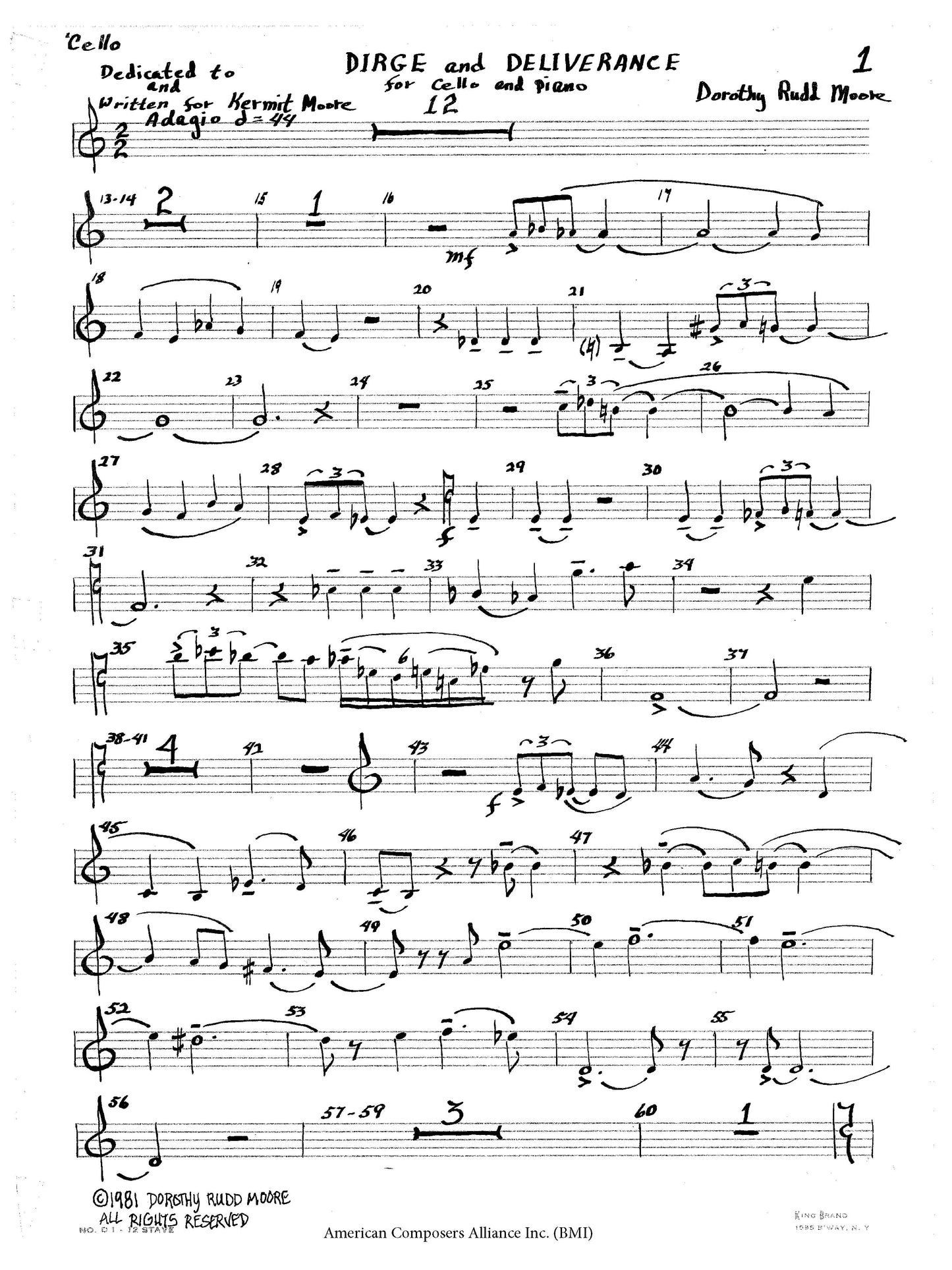 DIRGE and DELIVERANCE