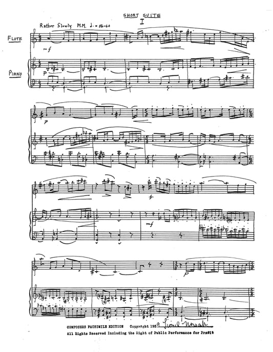 SHORT SUITE FOR FLUTE AND PIANO