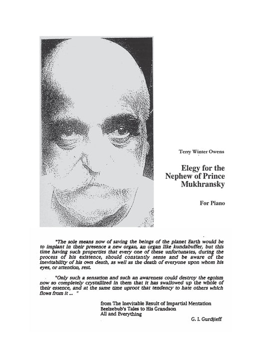 Elegy for the Nephew of Prince Mukhransky