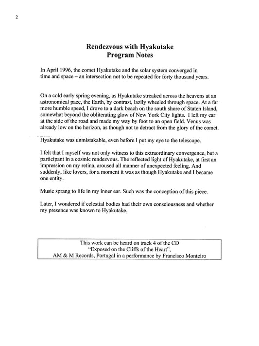 Rendezvous with Hyakutake