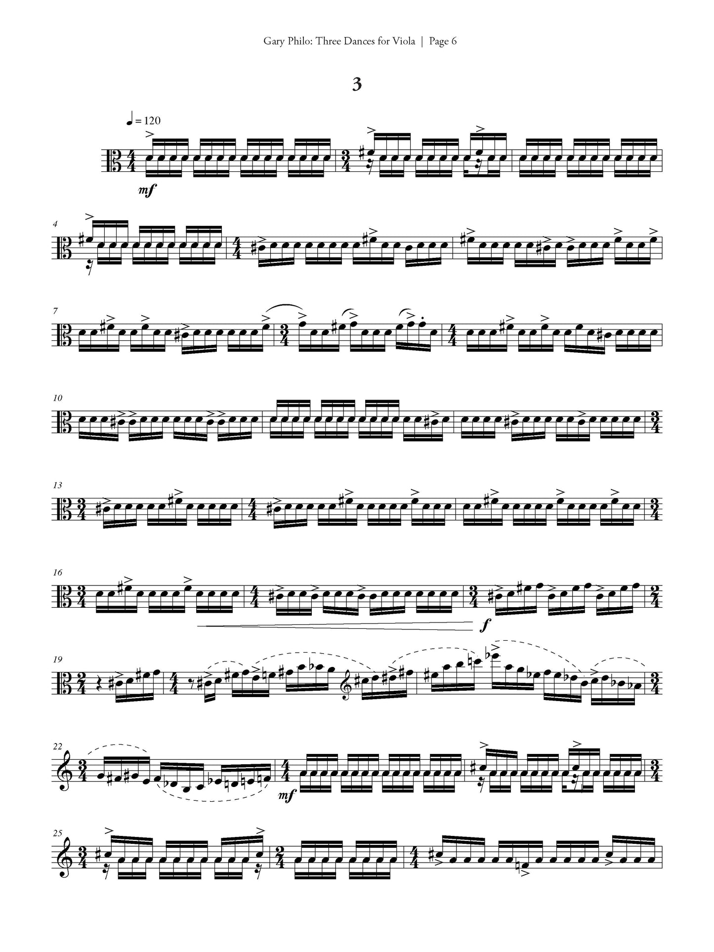 THREE DANCES FOR VIOLA