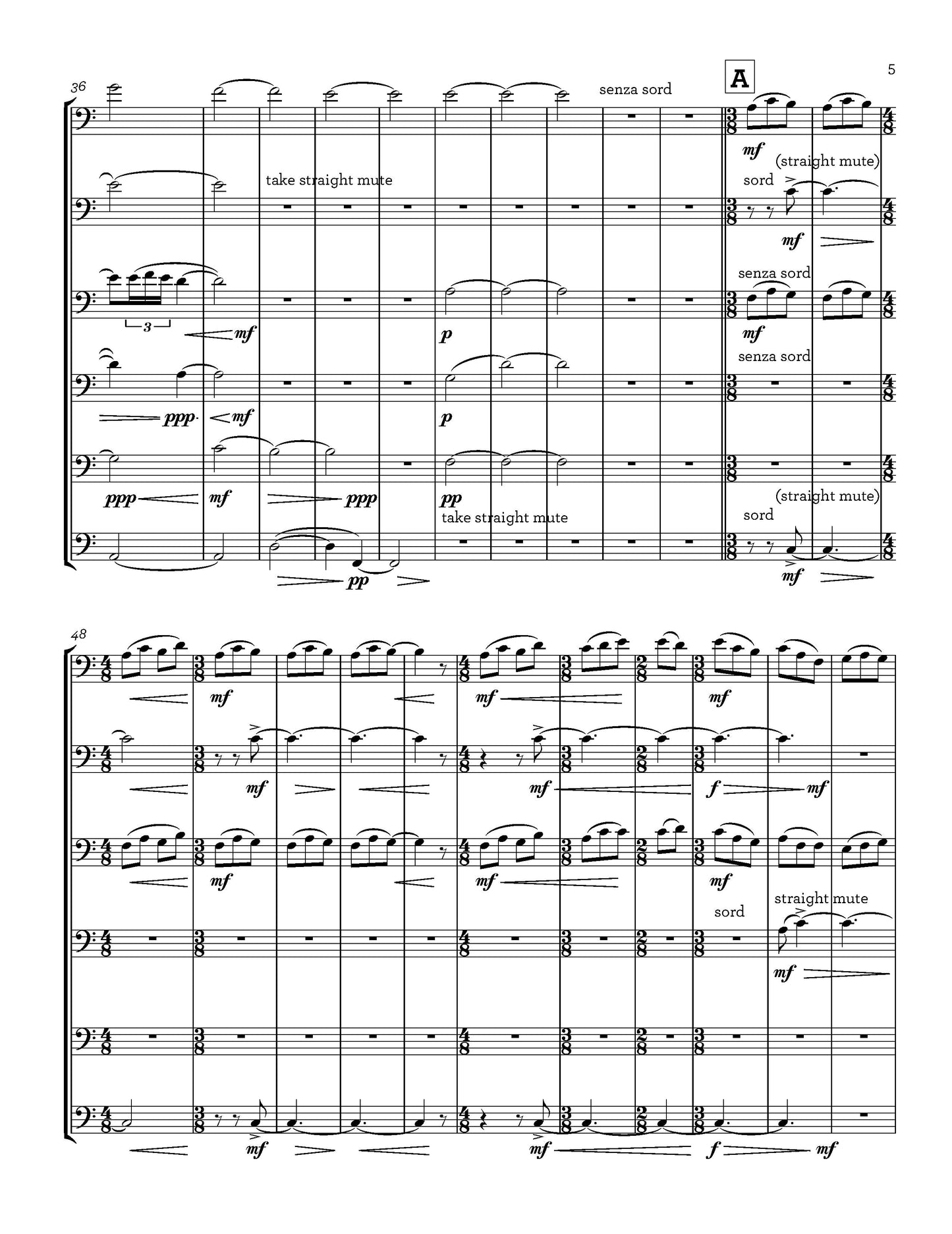 Nobilis humilis magne martir - for Trombone Sextet