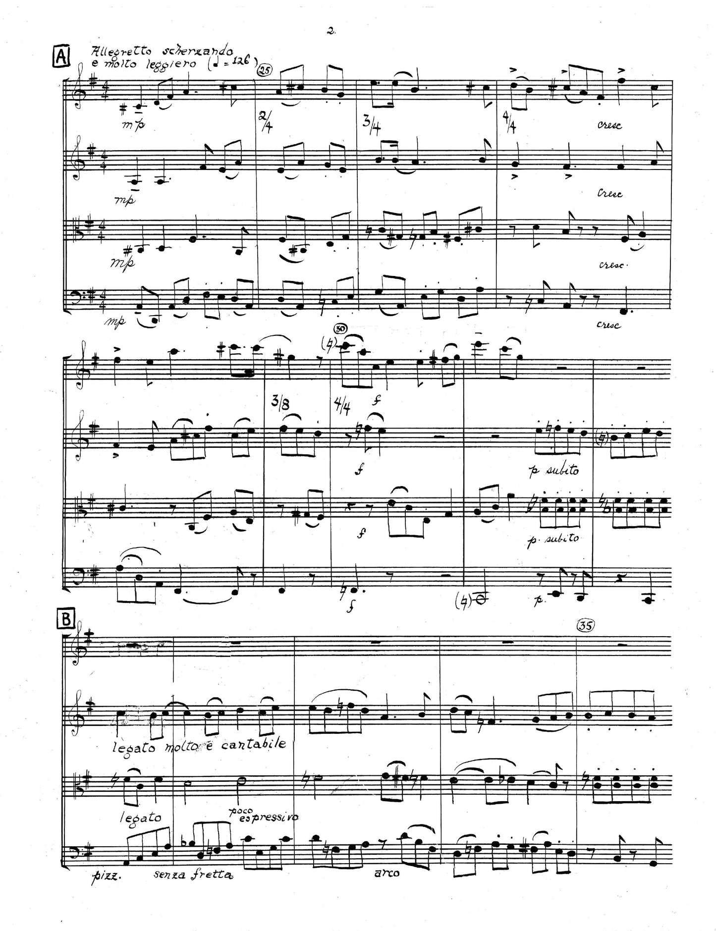 PRELUDE for flute and string trio