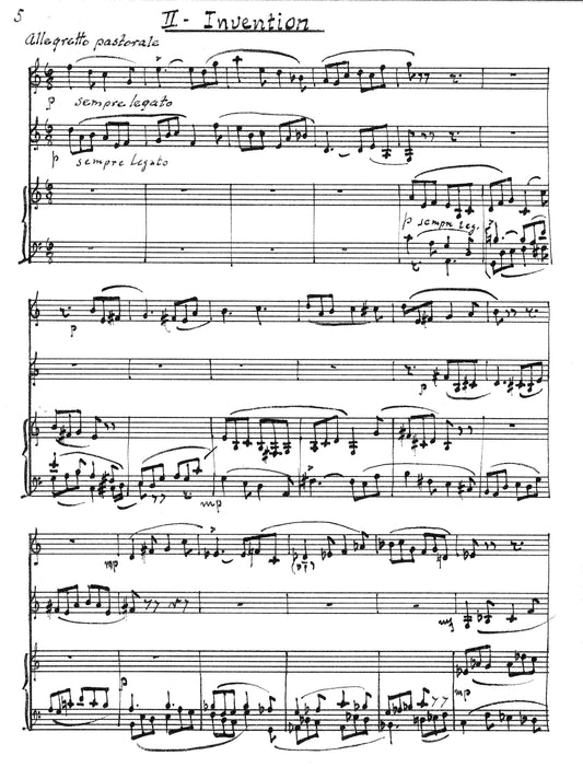 SUITE, Op.85 for oboe, clarinet, and piano