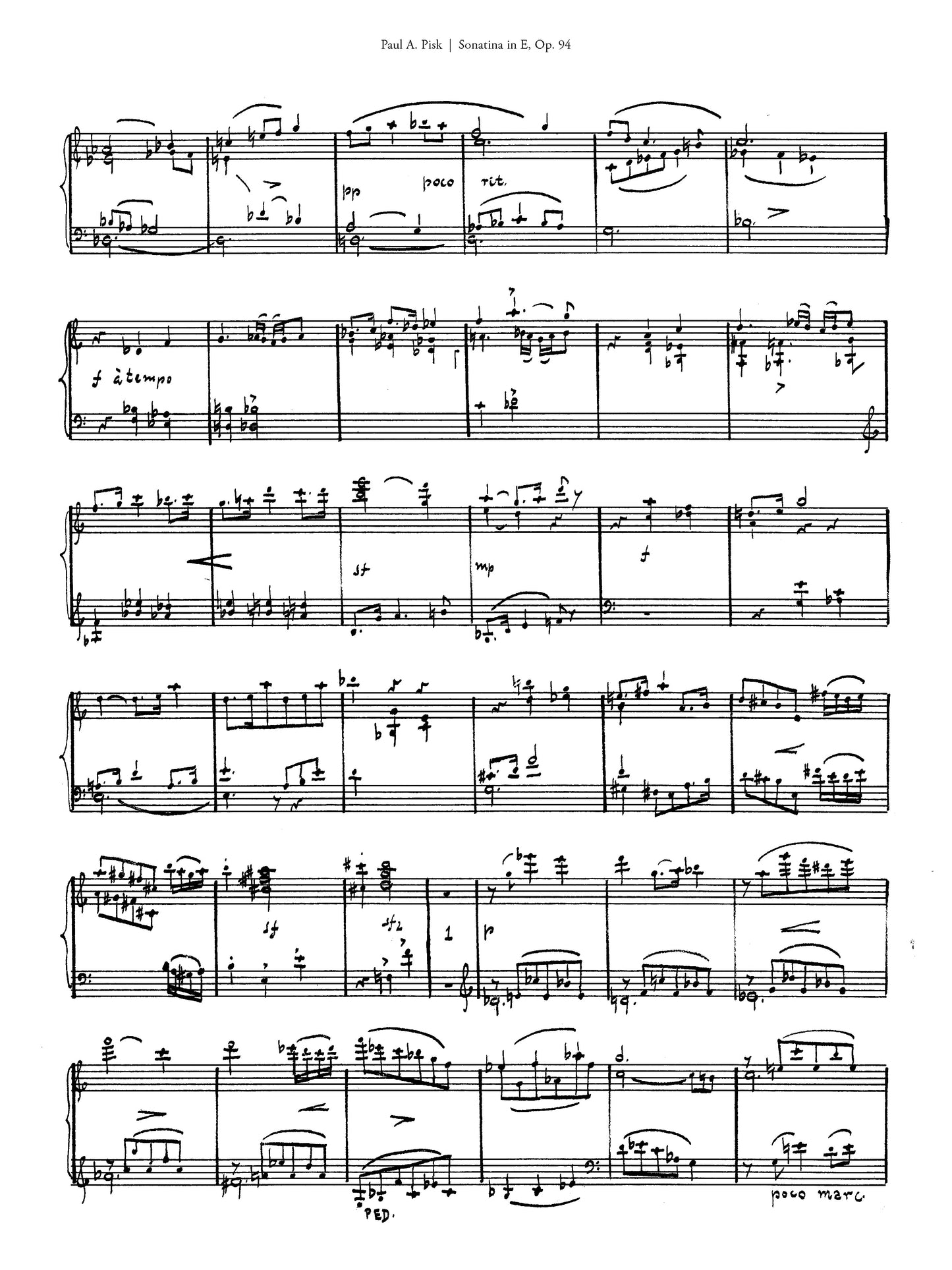 Sonatina in E, Op. 94