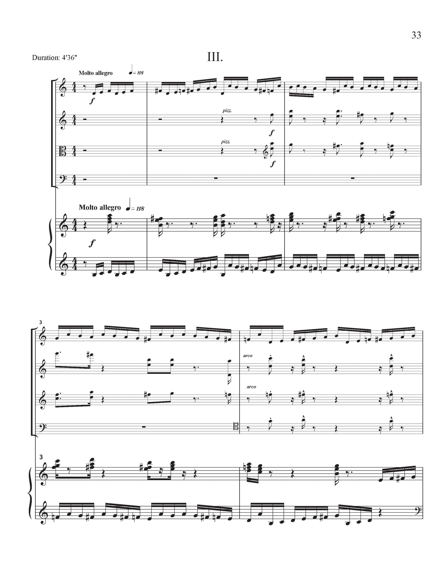 Quintet for Piano and Strings