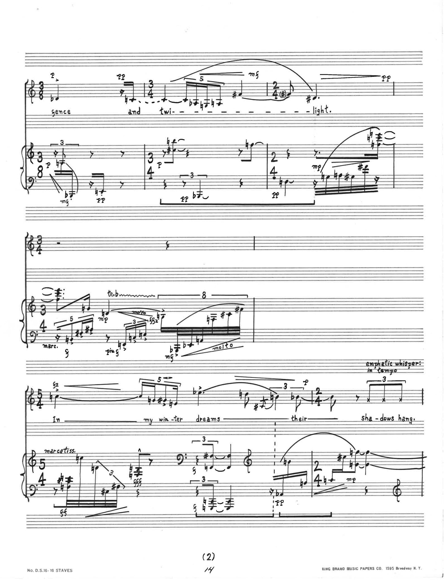 Crows (from Three Scenes for Voice and Piano)