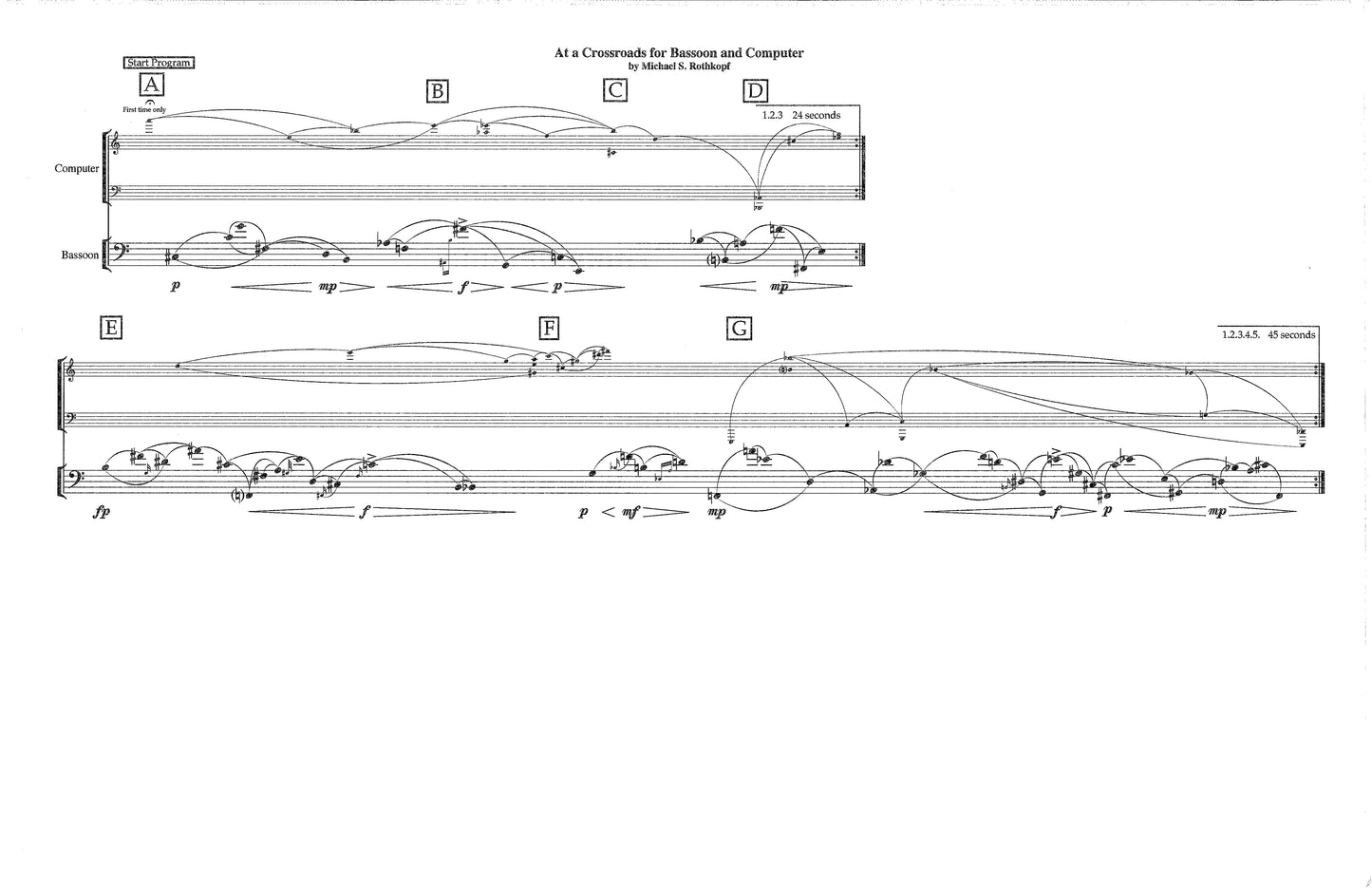 AT A CROSSROADS FOR BASSOON AND COMPUTER