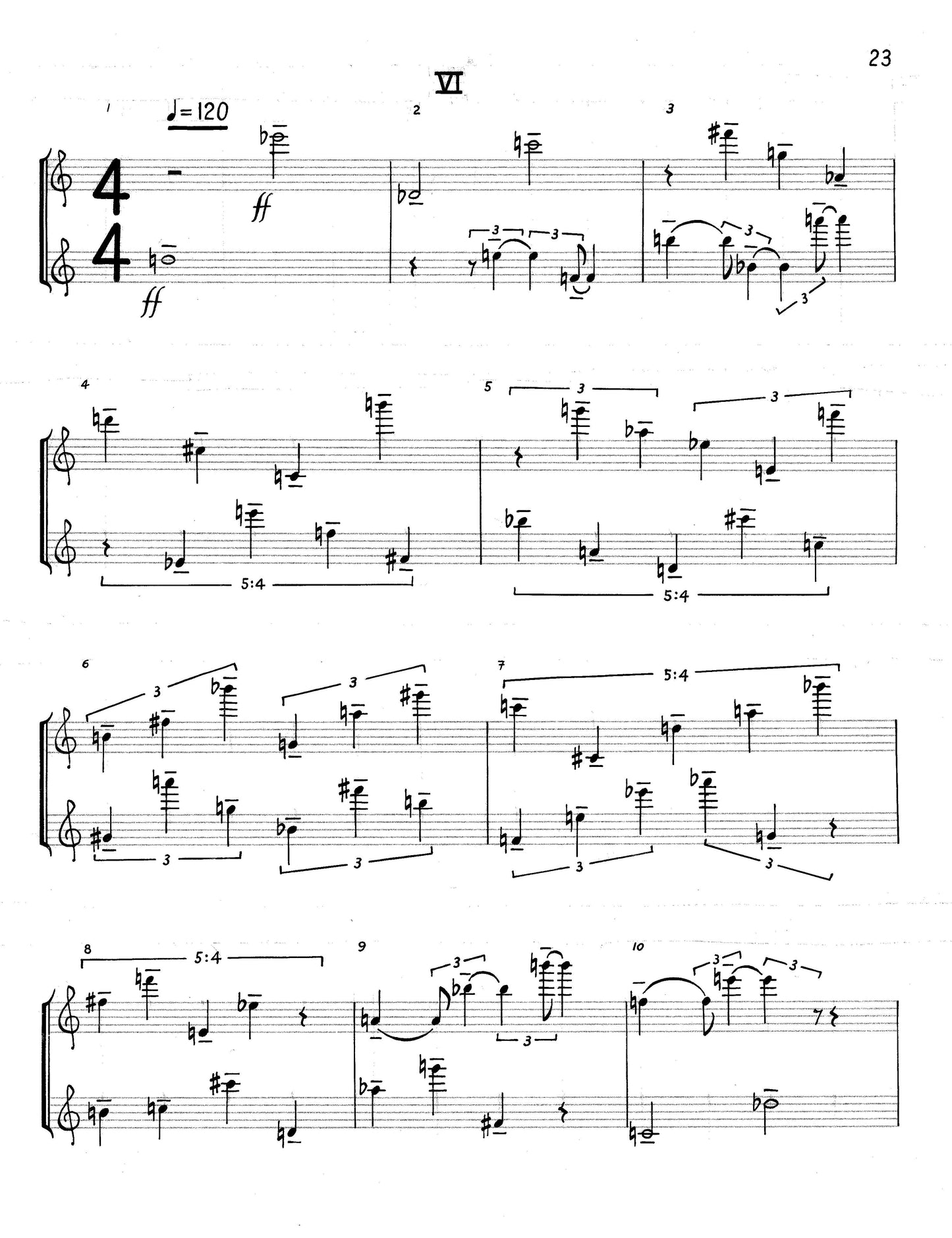 SIX SHORT PIECES FOR TWO FLUTES