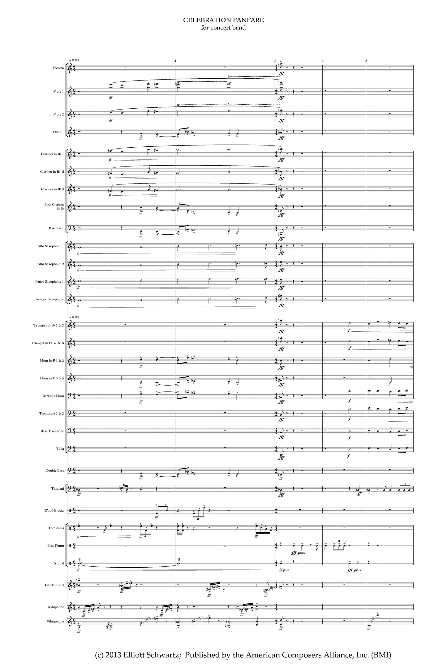 CELEBRATION FANFARE 1 MIN