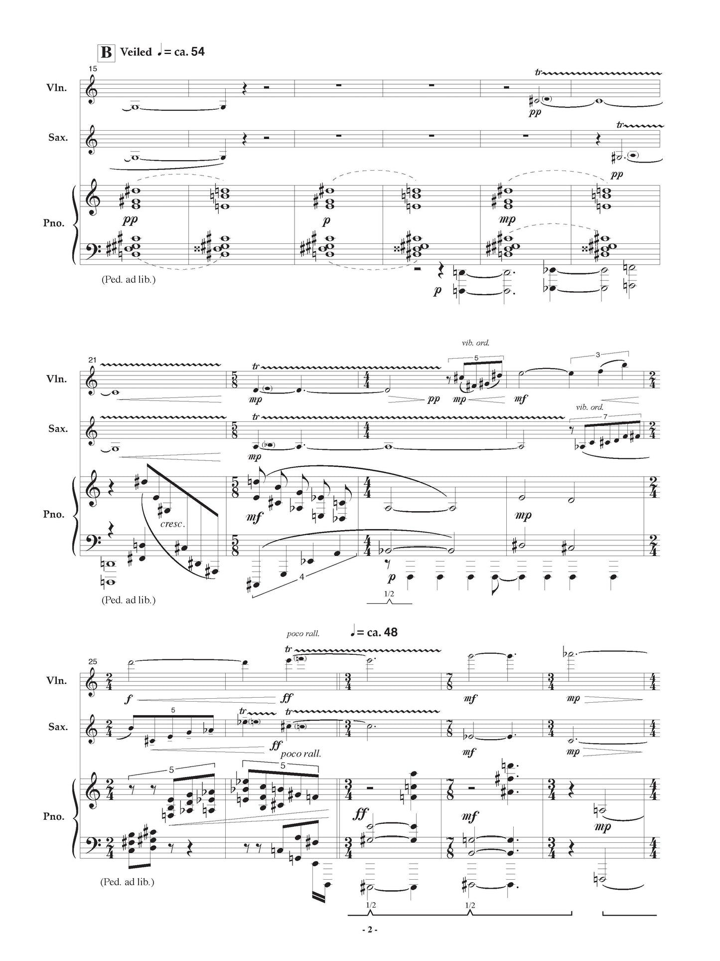 NOTTURNO: IN MEMORIUM TORU TAKEMITSU - Violin