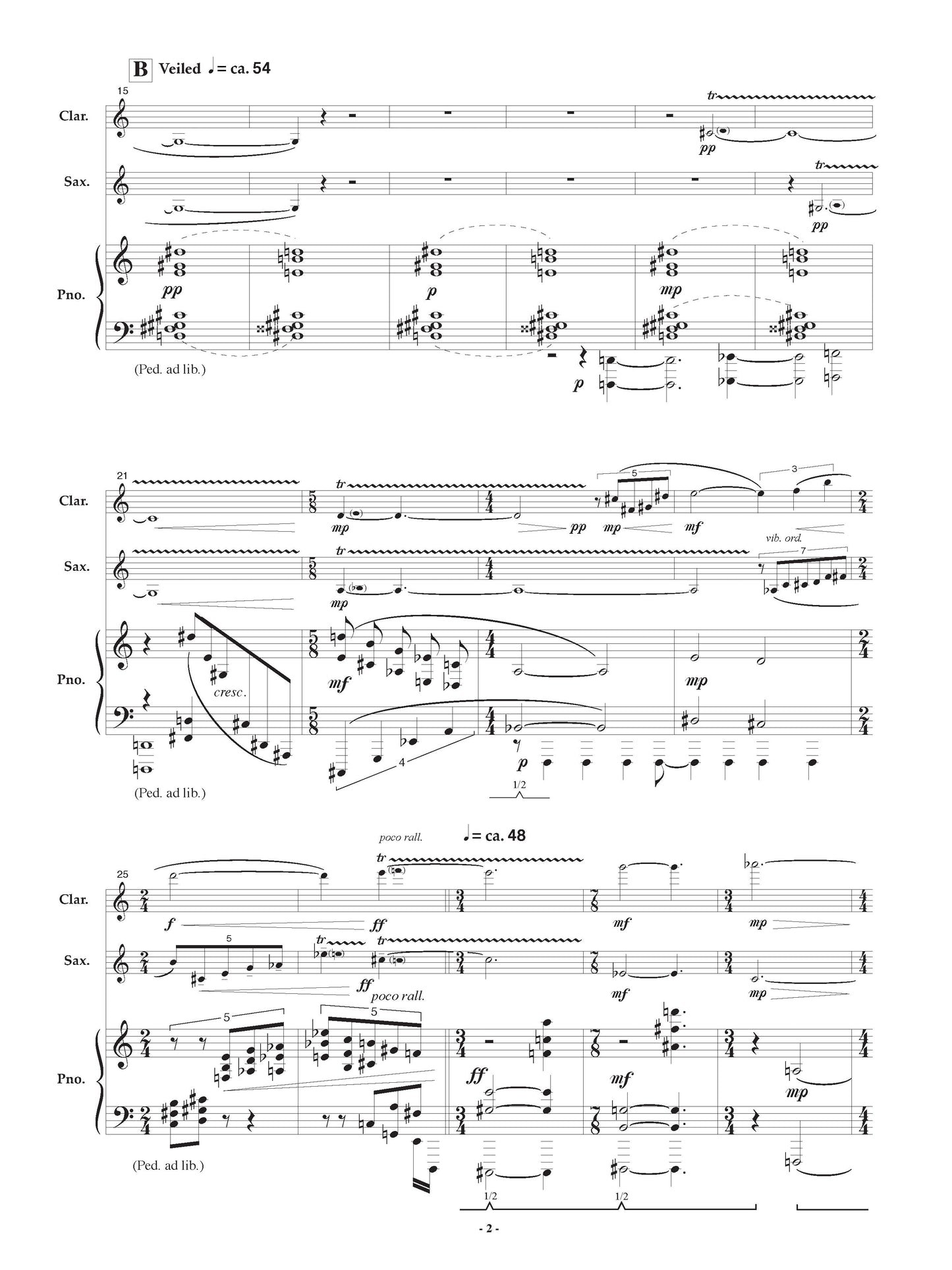 NOTTURNO: IN MEMORIUM TORU TAKEMITSU - Clarinet