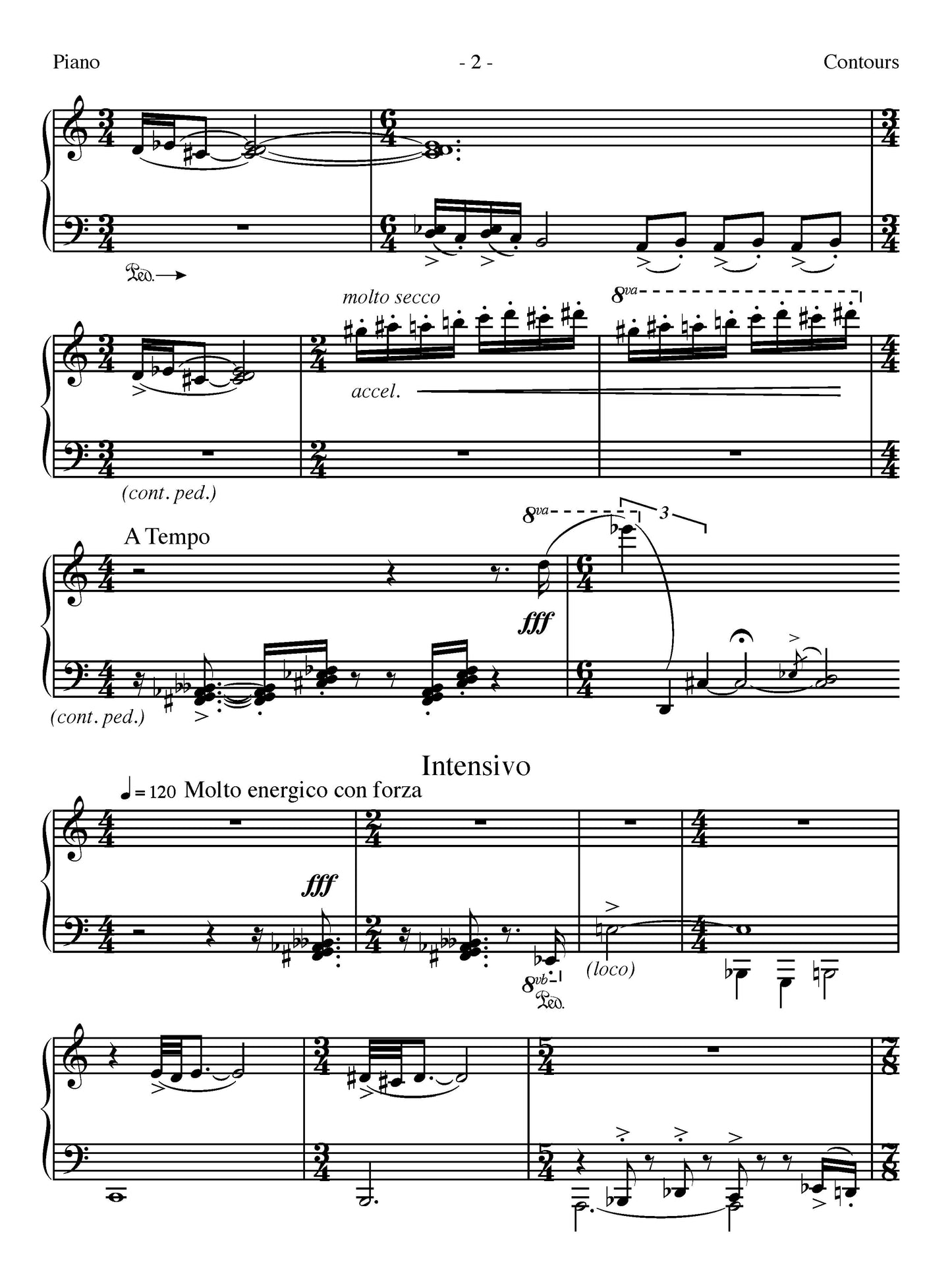 Contours for Solo Piano