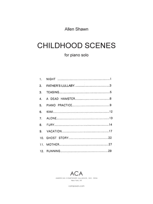 Childhood Scenes