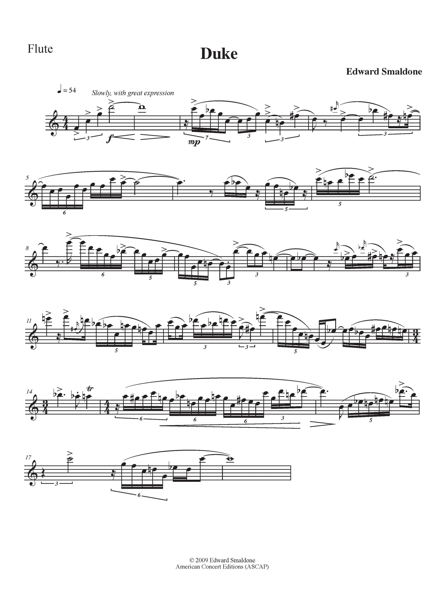 Duke/Monk for Flute and Piano