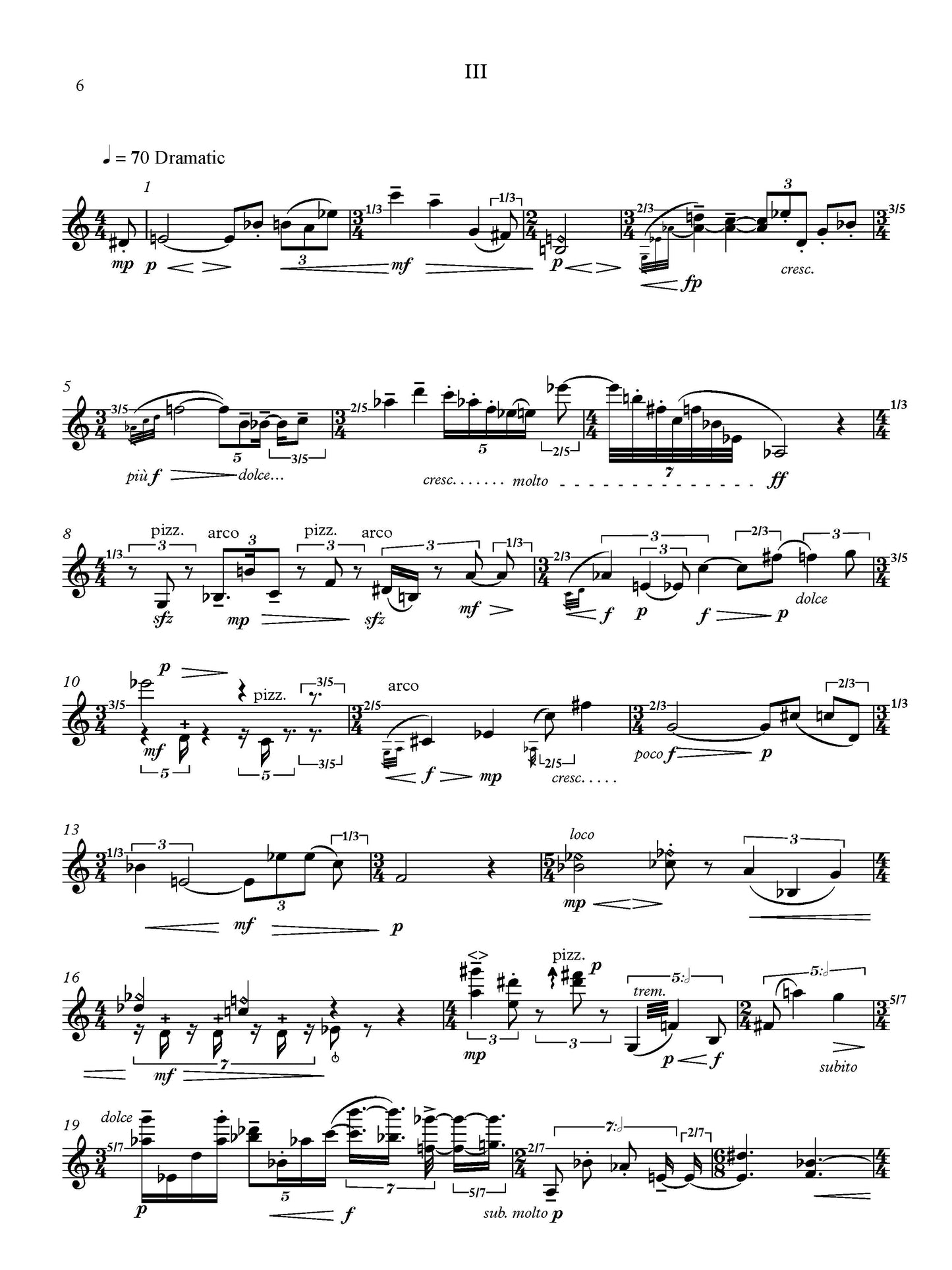 Solo Sonata for Violin
