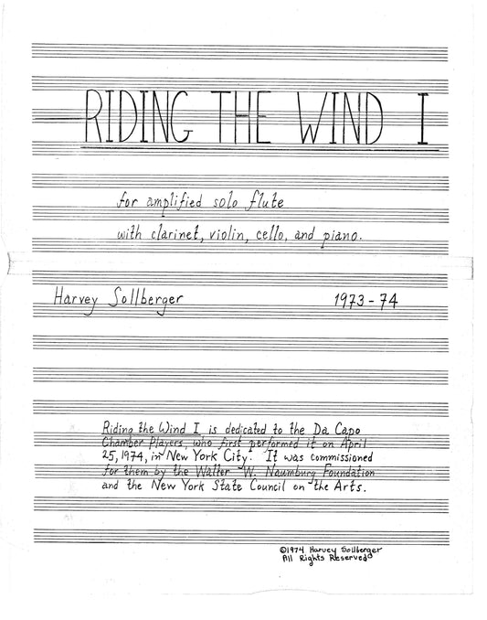 Riding the Wind 1