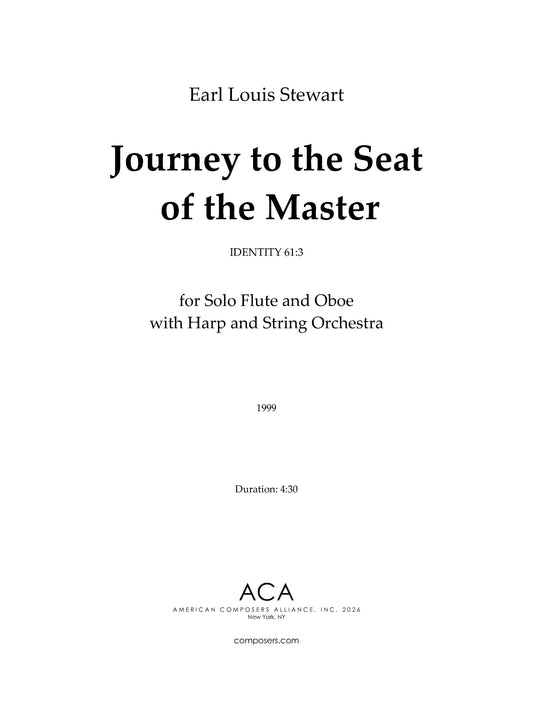 Journey to the Seat of the Master