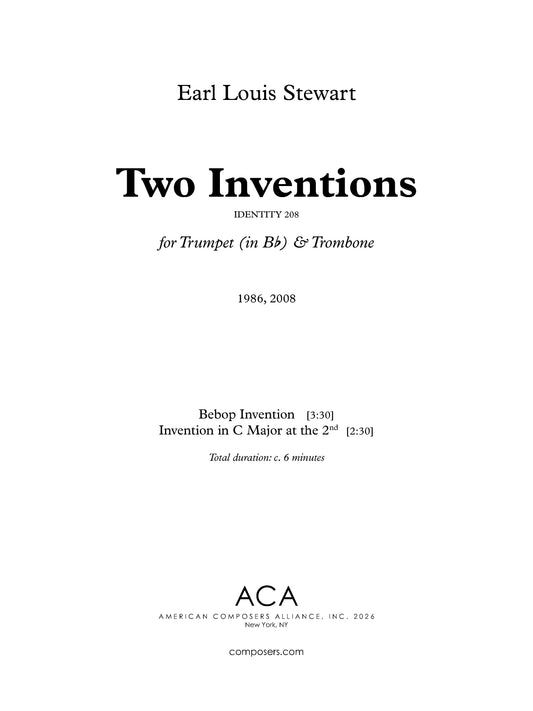 Two Inventions