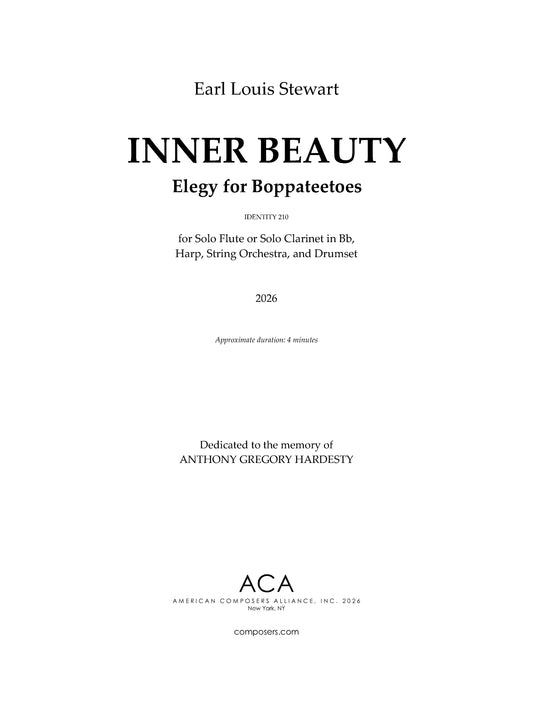 Inner Beauty: Elegy for Boppateetoes