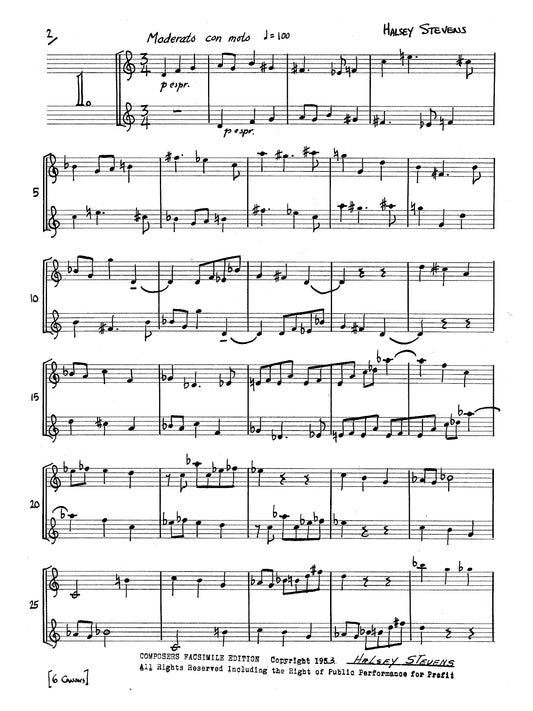 Six Canons for Two Equal Instruments