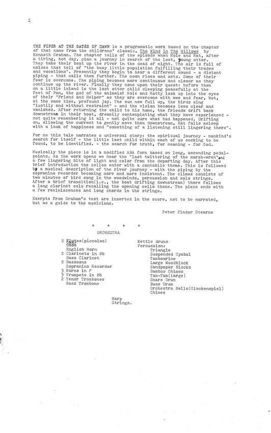 The Piper at the Gates of Dawn