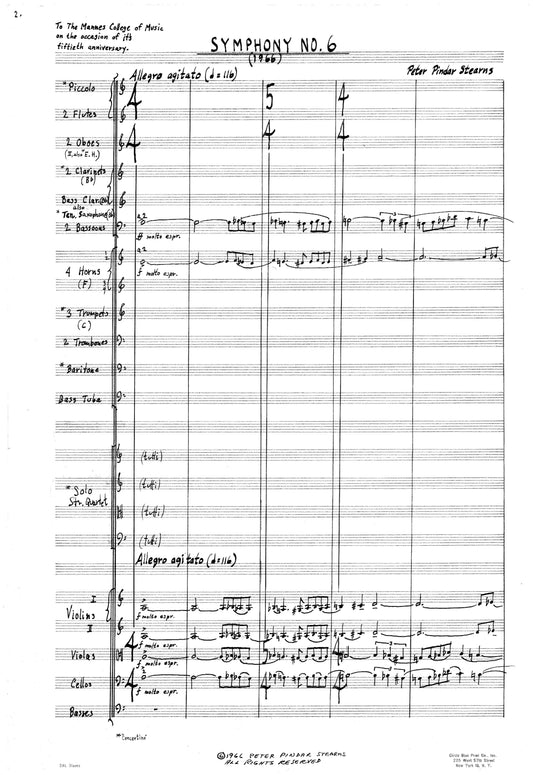 Symphony No 6 (Concertato)