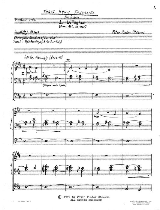 Three Hymn Fantasies