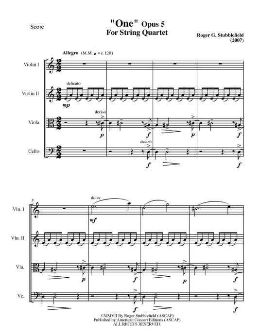 One, Op. 5