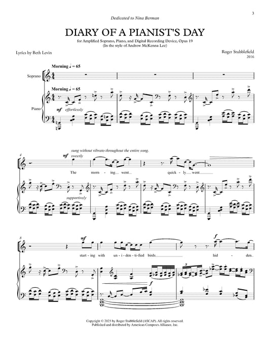 Diary of a Pianist's Day, Op. 19