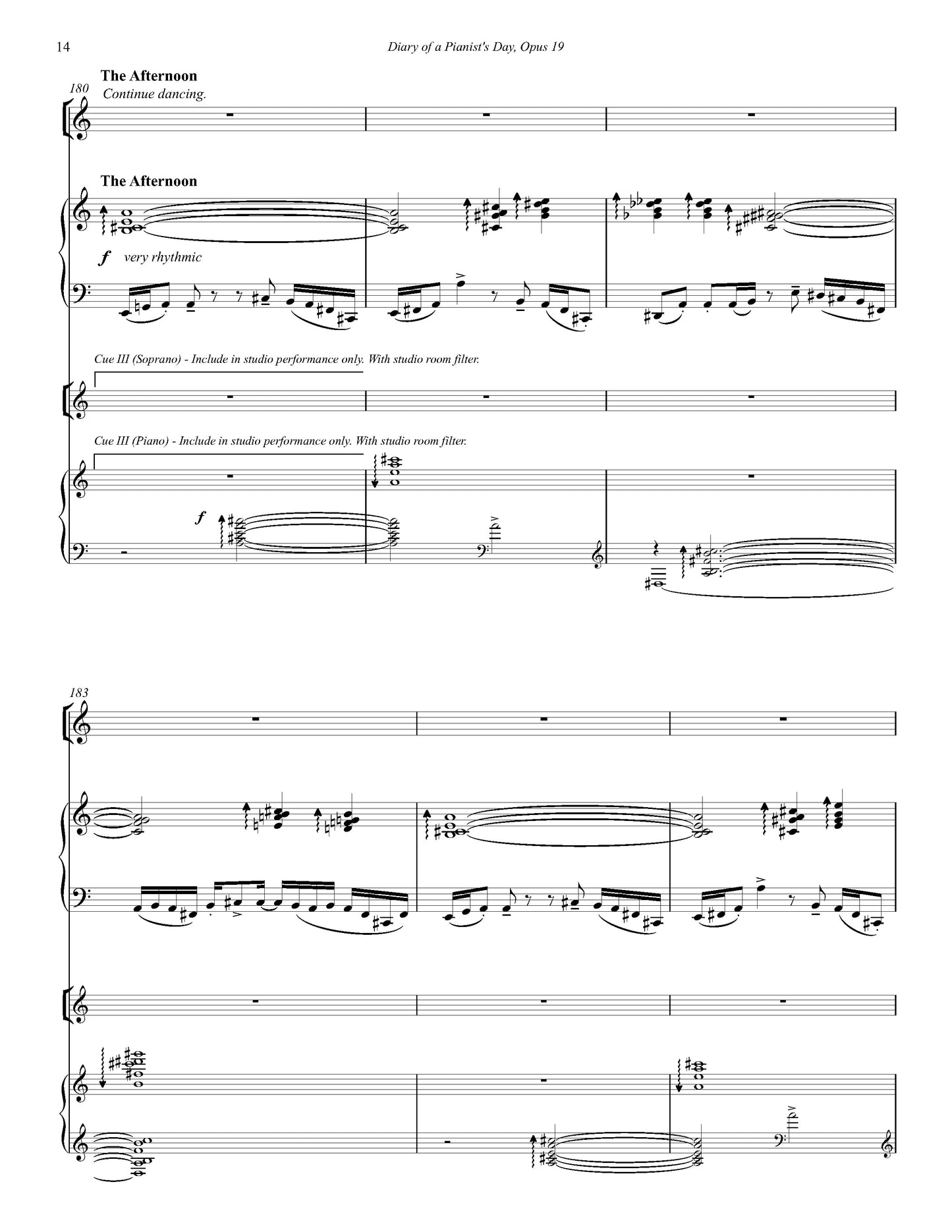 Diary of a Pianist's Day, Op. 19