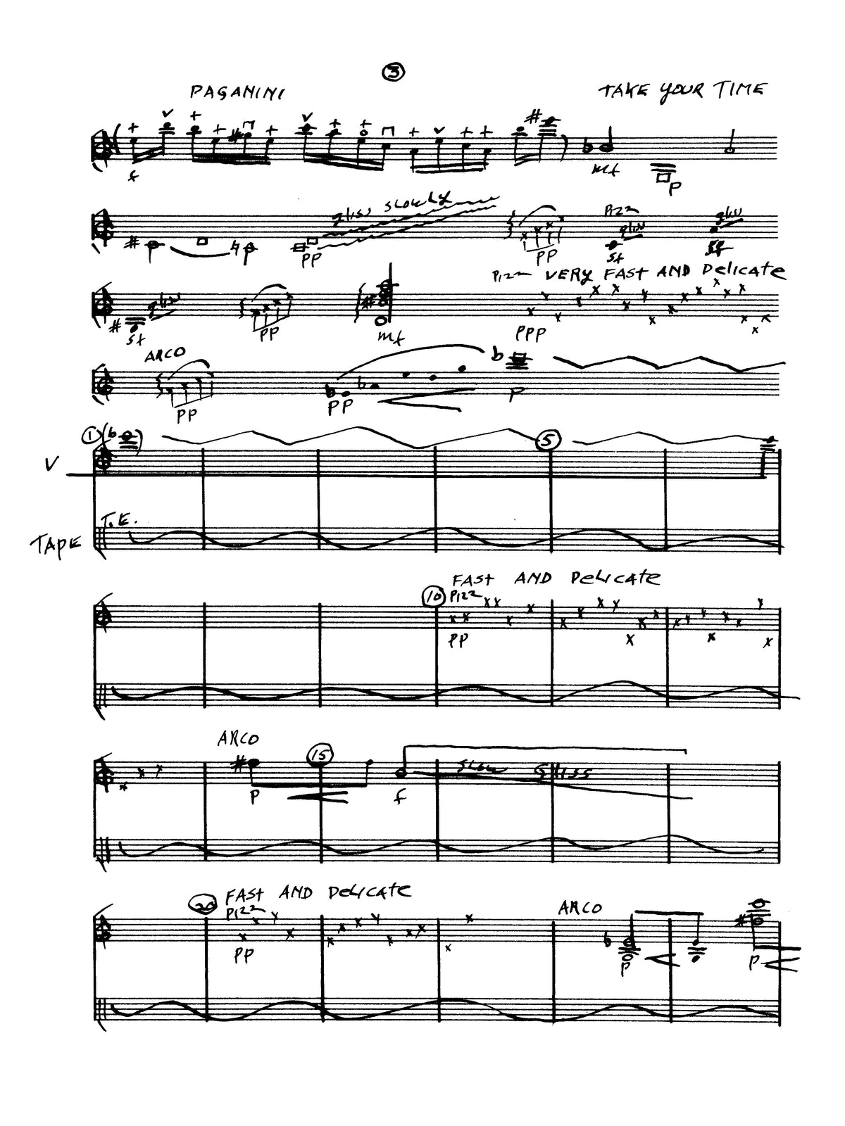 Fantasy for Violin and Tape