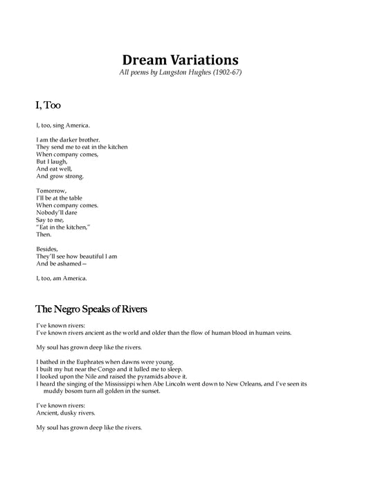 DREAM VARIATIONS (Tenor)