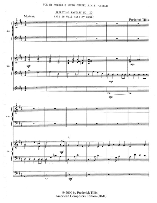 SPIRITUAL FANTASY NO. 20: ALL IS WELL WITH MY SOUL